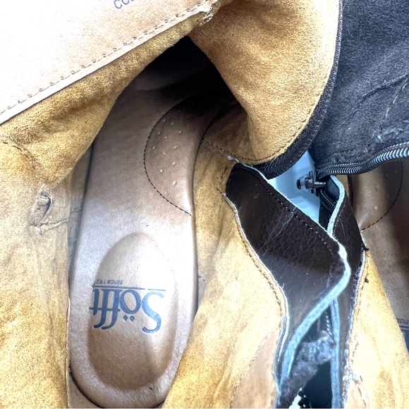 Sofft Tamala Bootie Dark Brown Suede Fringe Tassel Boho Size 8 - Picture 11 of 11